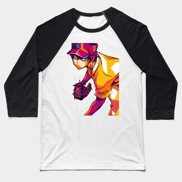 Sawamura Eijunn Diamond No ace Baseball T-Shirt by Rekayasabumi